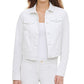 Calvin Klein Women's Denim Jacket White Size XL