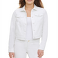 Calvin Klein Women's Denim Jacket White Size XL