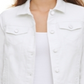 Calvin Klein Women's Denim Jacket White Size XL