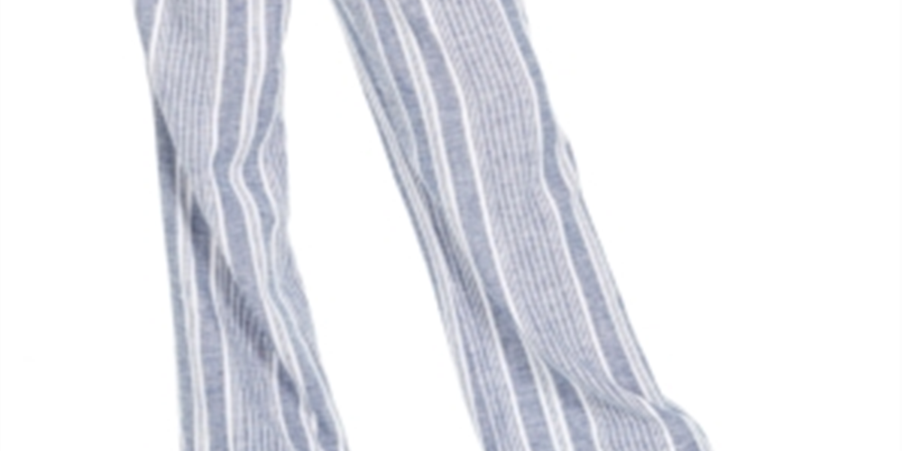 Sound/Style Women's Smocked Wide-Leg Beach Pants Blue Size Large