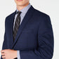 Marc New York Men's Modern Fit Plaid Suit Blue Size 39