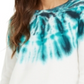 INC Women's  Pullover Thermal Tie Dye Crew Neck Green Size 2XL