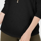 Style & Co Women's Long Sleeve Crewneck Top Black Size 2XL