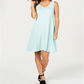 Style & Co Women's Cross-Back Dress  Blue Size 2XL