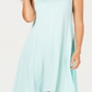 Style & Co Women's Cross-Back Dress  Blue Size 2XL