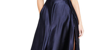 Crystal Doll Juniors' 2-Pc. Satin Ball Gown Blue Size 1