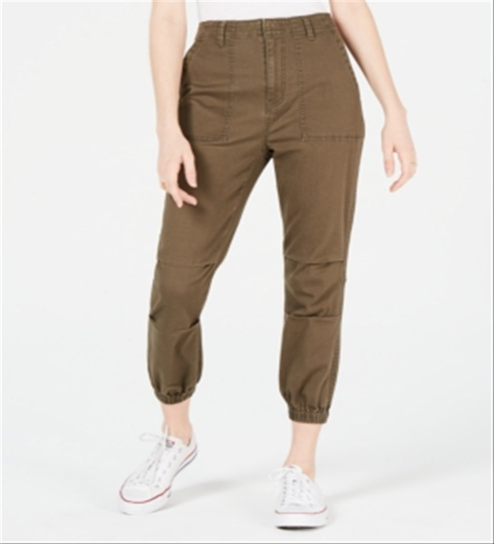 Tinseltown Junior's Slim Utility Cargo Pants Green Size 7