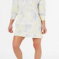 Calvin Klein Women's Performance Tie Dye Printed Logo Hoodie Dress Citrus Combo Yellow Size Medium