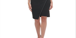 Tommy Hilfiger Women's Sleeveless Above the Knee Sheath Party Dress Black Size 18
