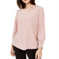 Alfani Women's Petite Cut-Out Blouse, Created Pottery Clay PM
