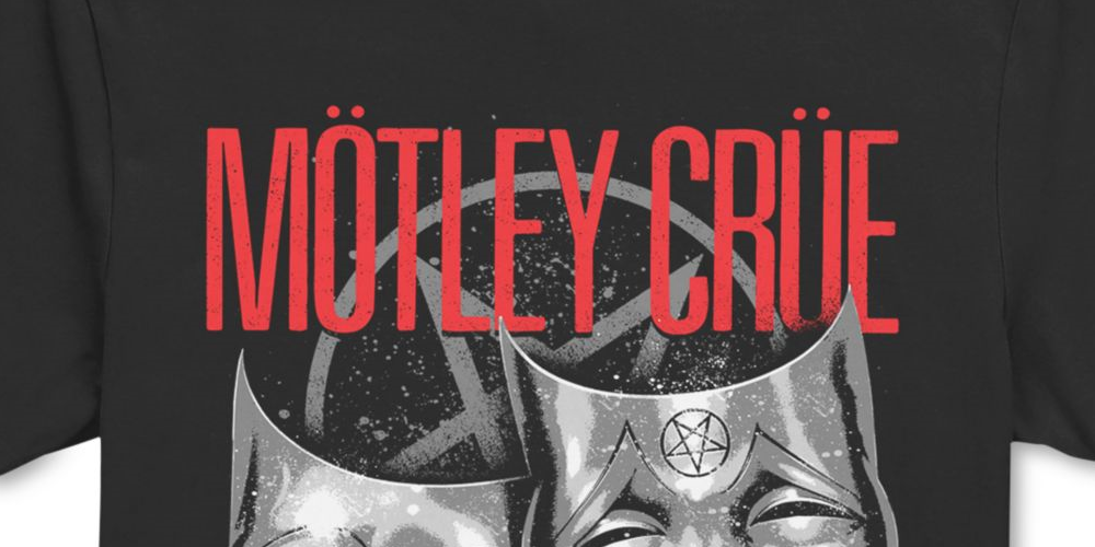 H3 Men's Motley Crue Graphic T-Shirt Black Size Medium