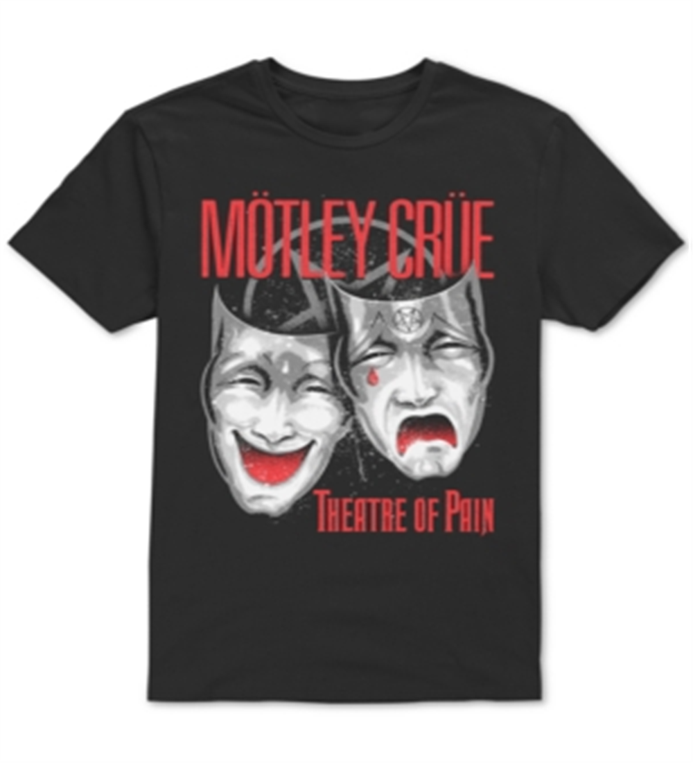 H3 Men's Motley Crue Graphic T-Shirt Black Size Medium