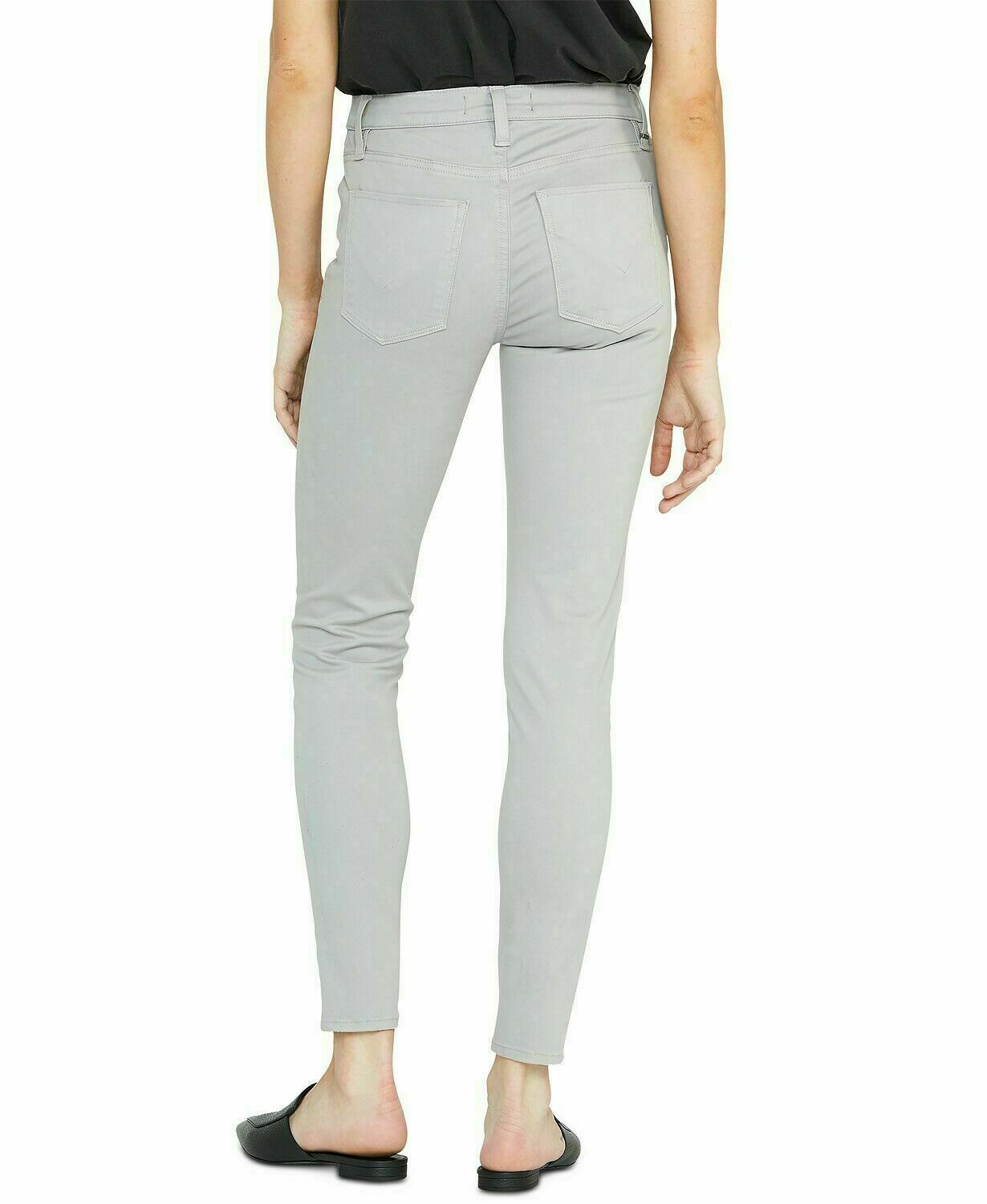 Hudson Women's Barbara Super Skinny Fit Mid-Rise Ankle Jeans Gray Size 27