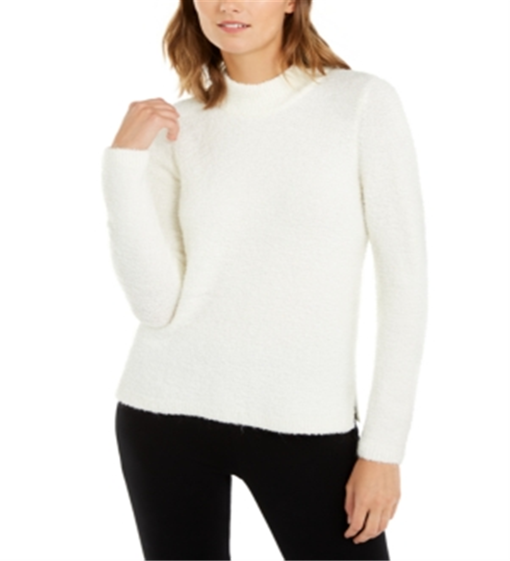 Alfani Women's Long Sleeve Turtle Neck Blouse Beige Size Large