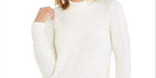 Alfani Women's Long Sleeve Turtle Neck Blouse Beige Size Large