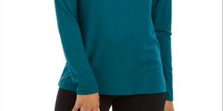 Charter Club Women's Heathered Ribbed Turtleneck To Balsam Size M