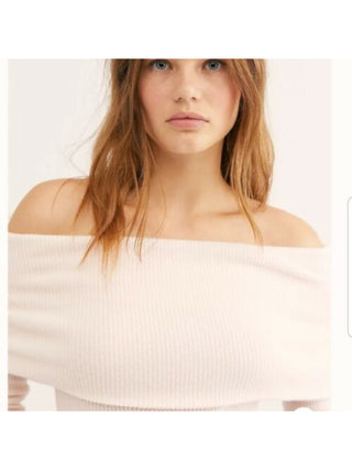 Free People Women's  Long Sleeve T-Shirt Top  Pink Size Large