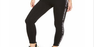 Calvin Klein Women's Performance Logo High-Waist Leggings Black Size XL