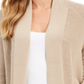 Charter Club Women's Open-Front Cardigan  Vintage Rose Brown Size XS