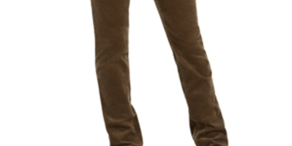 Charter Club Women's Petite Lexington Straight-Leg Corduroy Pants Region Green Size 14 P