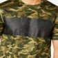 ID Ideology Men's Colorblocked Camo-Print T-Shirt  Green Size 3XL