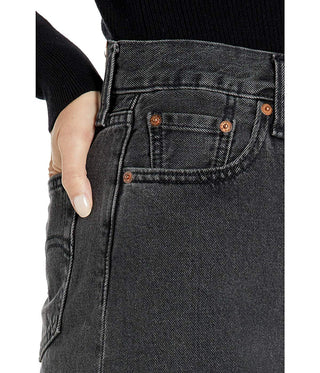 Levi's Women's HR Decon Iconic  Skirts Black Size  30