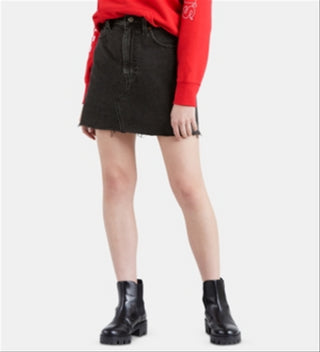 Levi's Women's HR Decon Iconic  Skirts Black Size  30