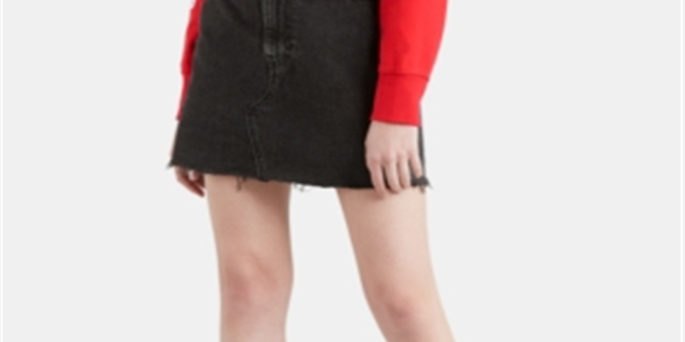 Levi's Women's HR Decon Iconic  Skirts Black Size  30