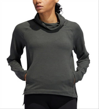 ADIDAS Women's  Long Sleeve Cowl Neck Sweater Gray Size Large