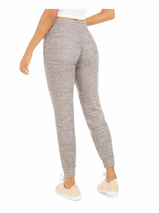 Ideology Women's Waffle-Knit Joggers Deep Charcoal Gray Size XS