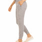 Ideology Women's Waffle-Knit Joggers Deep Charcoal Gray Size XS