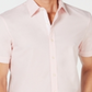 Michael Kors Men's Solid Stretch Shirt Pink Size XL
