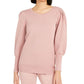 Alfani Women's Puff Sleeve Sweater Pink Size 2XL