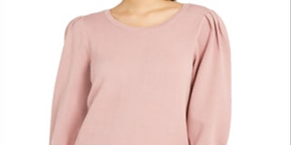 Alfani Women's Puff Sleeve Sweater Pink Size 2XL