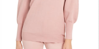 Alfani Women's Puff Sleeve Sweater Pink Size 2XL