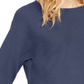 INC International Concepts Women's Ribbed Knit Dolman Sleeve Jewel Neck T-Shirt Sweater Blue Size Medium