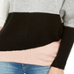 Bcx Juniors' Colorblocked Sweater Dusty Rose Multi Size XS
