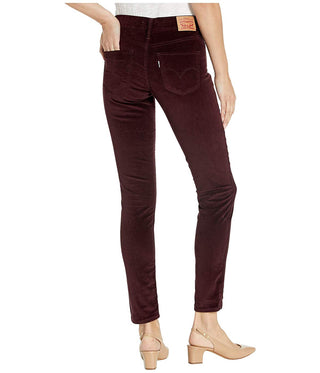Levi's Women's 311 Shaping Skinny Corduroy Pants Wine 24x30