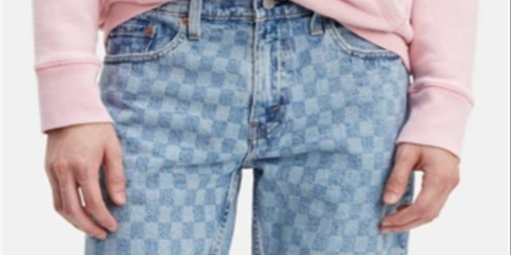 Levi's Men's 502 Regular Tapered Rolled Short Blue Size 34