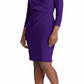 Lauren Ralph Lauren Petite Jersey Three-Quarter-Sleeve Dress Purple Size 10P