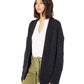 Free People Women's Open Cardigans High Hopes Open Cardigan Black Size Large