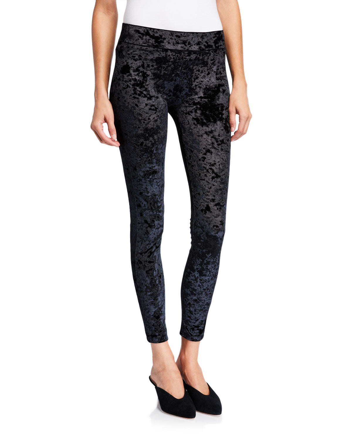 Michael Kors Women's  Velvet Leggings Black Size Small