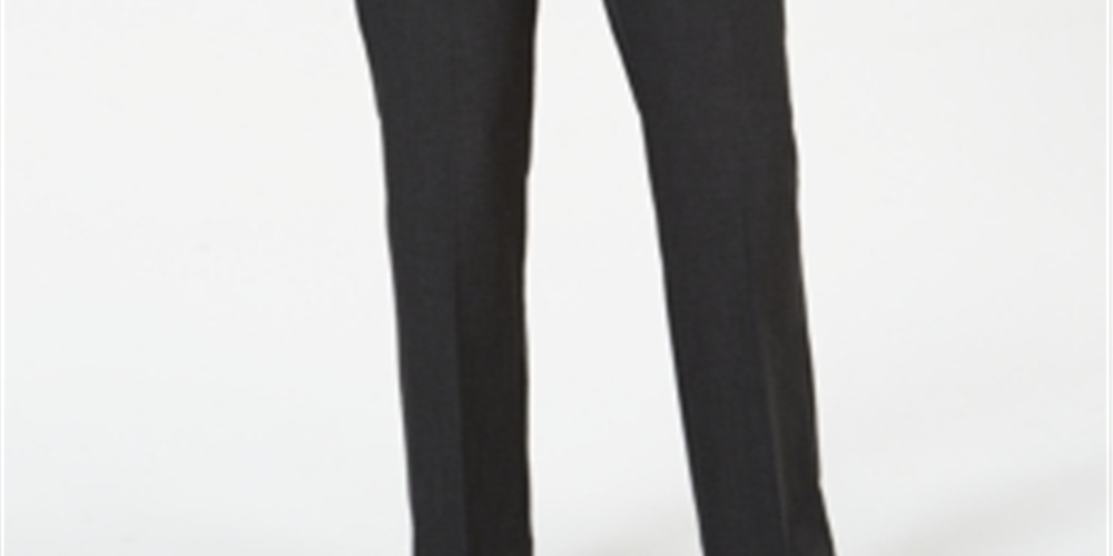 Charter Club Women's Trouser Pants  Charcoal Heather Combo Gray Size 8