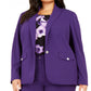 Calvin Klein Women's Blazer Wear to Work Jacket Purple Size 16W
