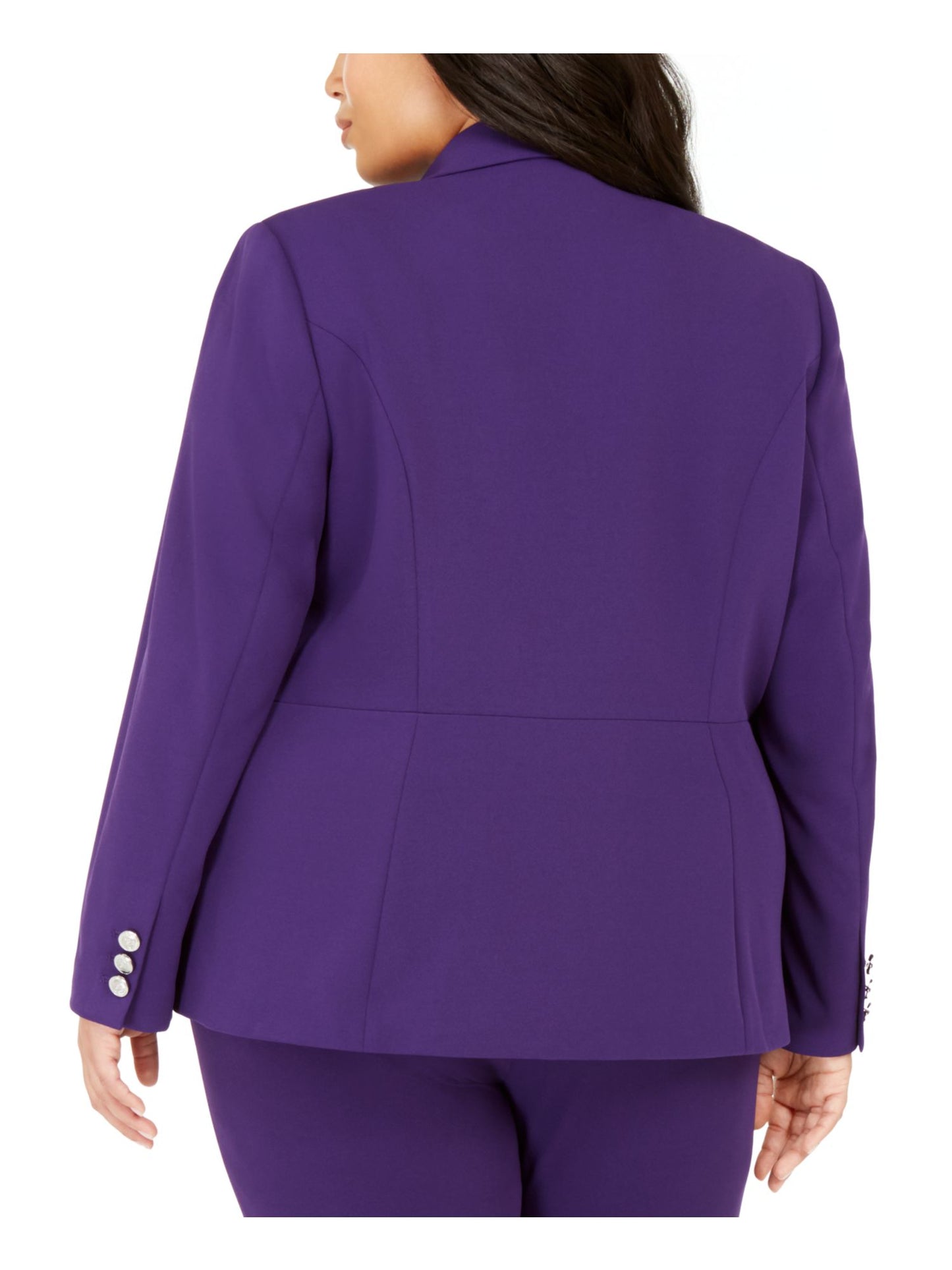Calvin Klein Women's Blazer Wear to Work Jacket Purple Size 16W