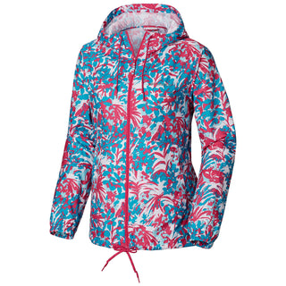 Columbia Women's  Printed Wind Breaker Jacket Blue Multi Size 2X