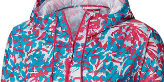 Columbia Women's  Printed Wind Breaker Jacket Blue Multi Size 2X