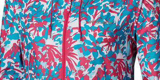 Columbia Women's  Printed Wind Breaker Jacket Blue Multi Size 2X