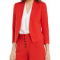 Bar III Women's Soft Open Blazer Red Size 1X