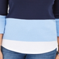 Charter Club Women's Colorblocked Boat-Neck Top Ravishing Red  Size Medium